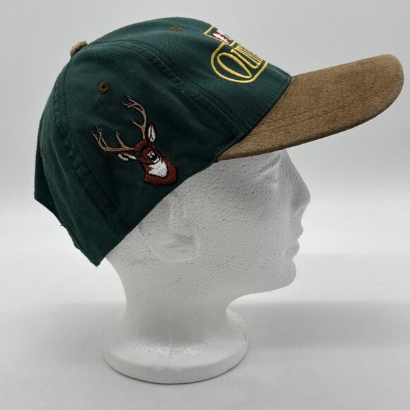 Vintage TNN Outdoors Hat Cap Snapback Nashville Suede Brim & Green Embroidered - Picture 5 of 7